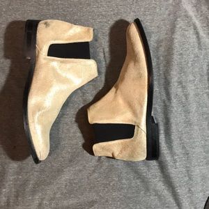 Gold Chelsea boots
